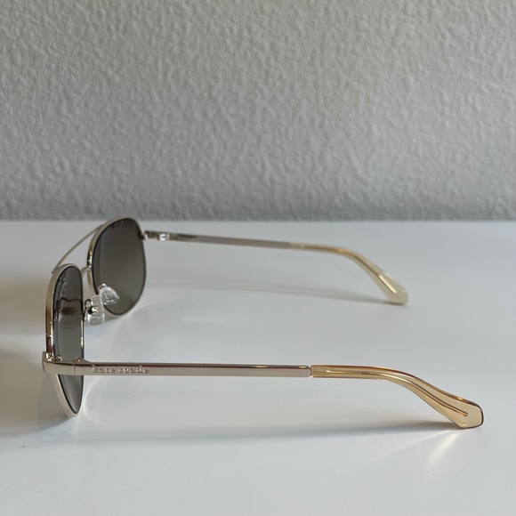 NEW Kate Spade New York Emmaline Sunglasses Gold Metal Aviators main image 11
